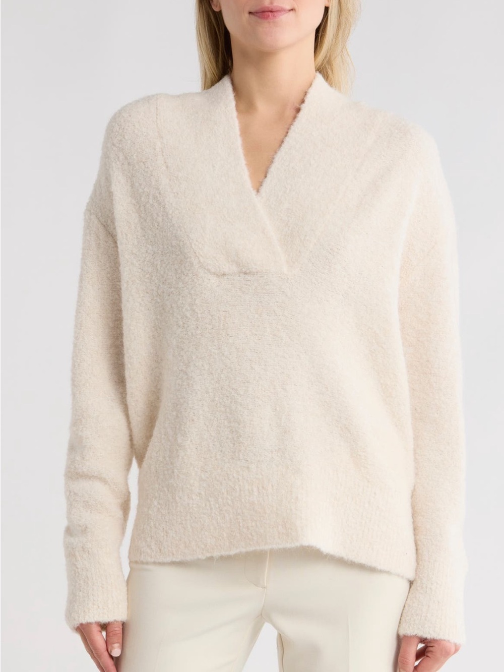 NEW Vince Shawl Sweater in Off White